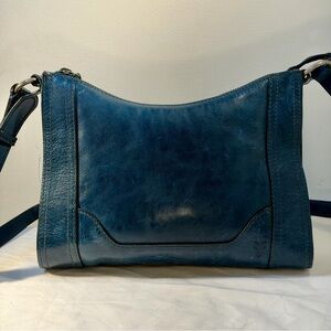 Authentic Frye Leather Teal Crossbody Bag